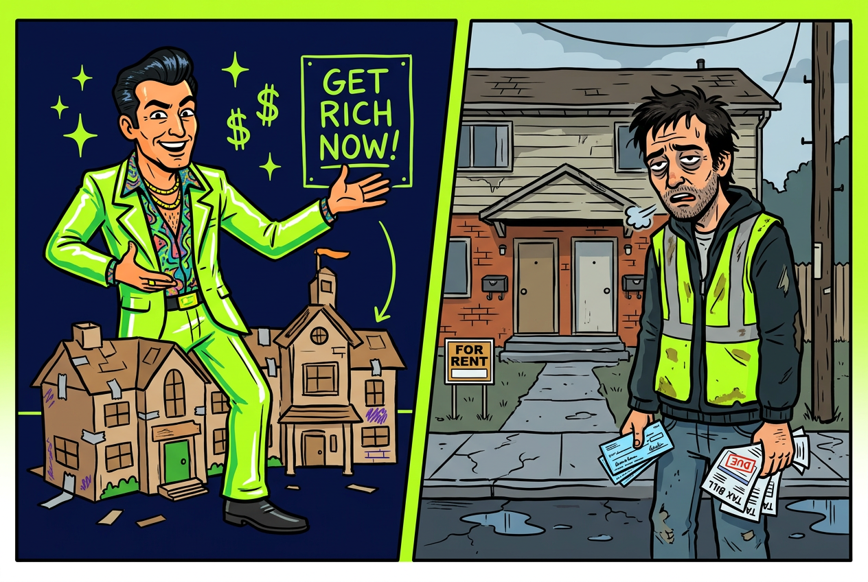 Gurus writing deal advice from their mom's basement — Me actually signing checks and fighting property tax assessments